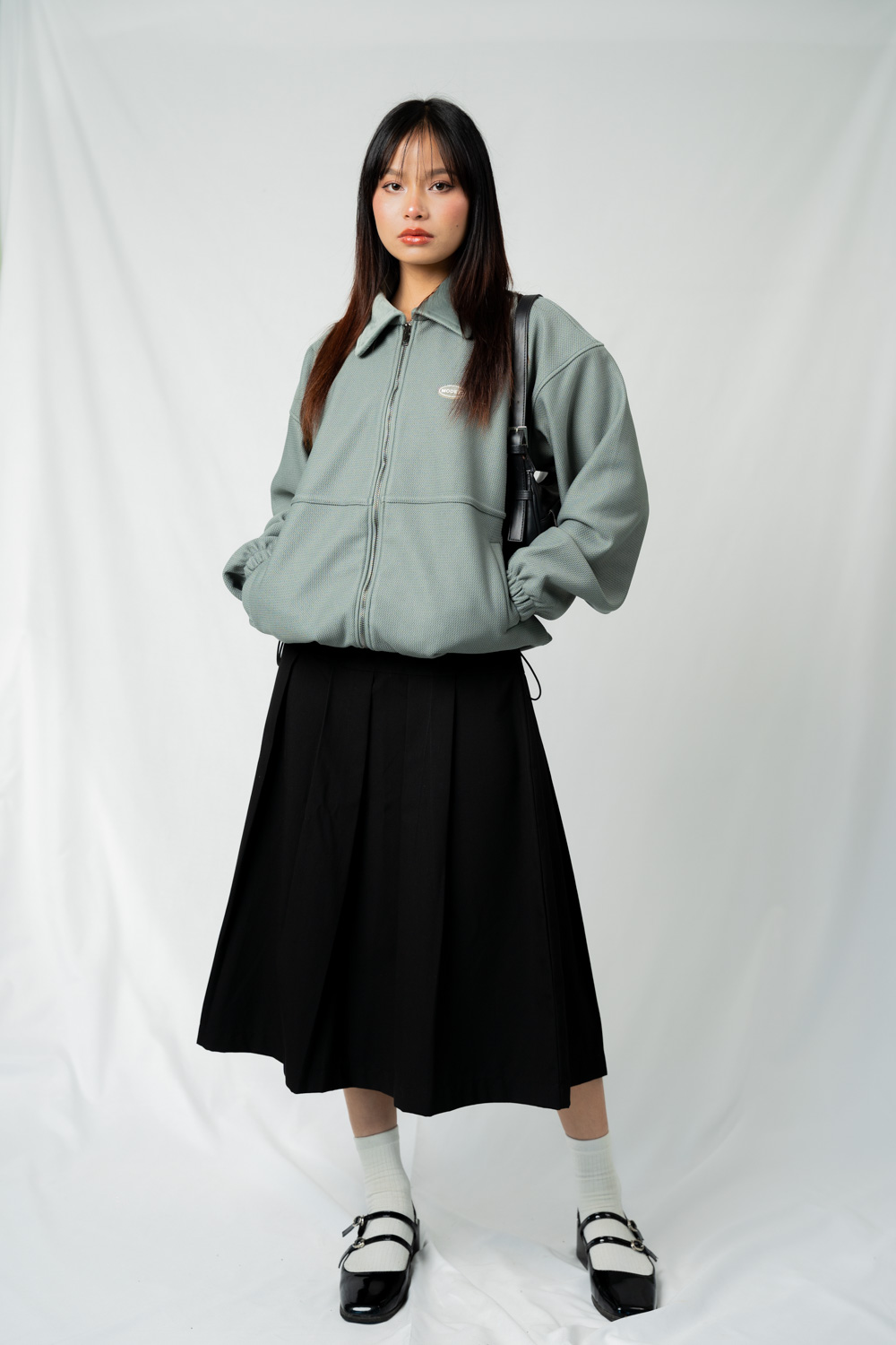 Dylan Mist Green Jacquard Jacket